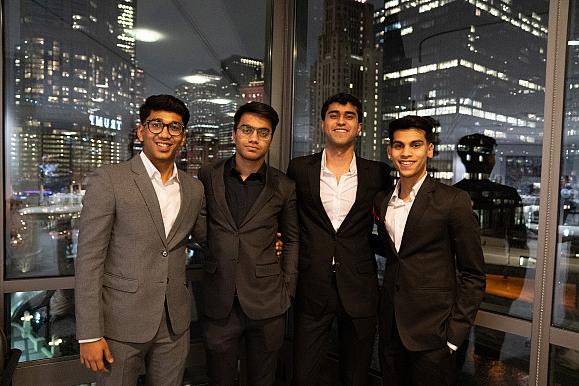 A group of international students at Business Networking Summit Feb 2024